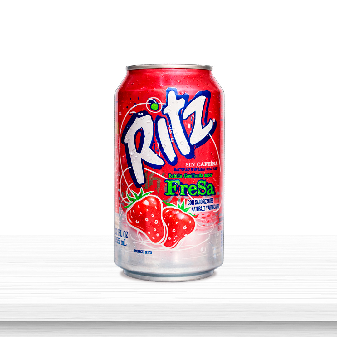 Bebida Gasificada Ritz Sabor Fresa 355m