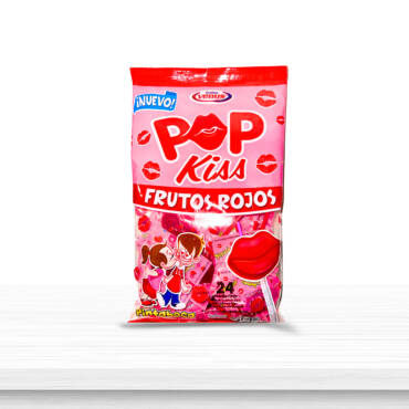 Paleta Pop Kiss Frutos rojos 24 unds /15