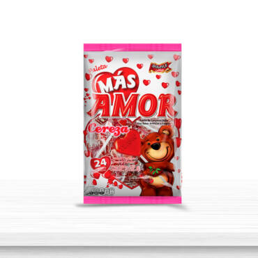 Paleta Mas Amor Cereza 24 unds /25