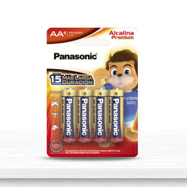 Pilas Alcalina Premium LR6XAL/4B AA Panasonic 4UND