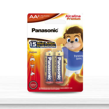 Pilas Alcalina Premium LR6XAL/2B AA Panasonic 12x2