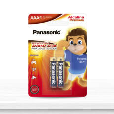 Pilas Alcalina Premium LR03XAL/2B AAA Panasonic 12x2