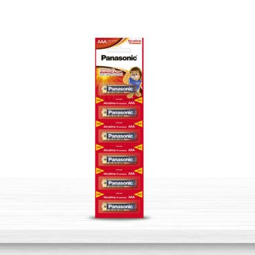 Pilas Alcalina Premium LR03XAL/1B6 AAA Panasonic Tira 6 pcs