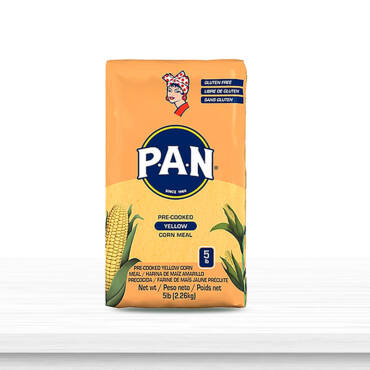 Harina De Maiz Amarillo Precocido Pan 5 Lb/4